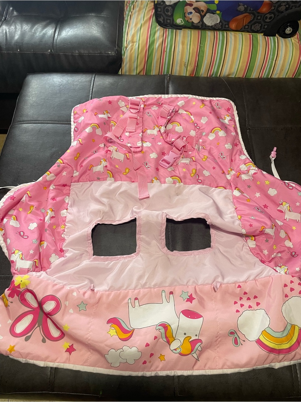 Pink Unicorn shopping car Seat car Cover